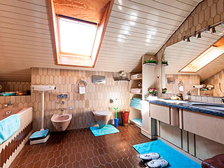Schwarzwald Traumblick Baden-Baden Badezimmer