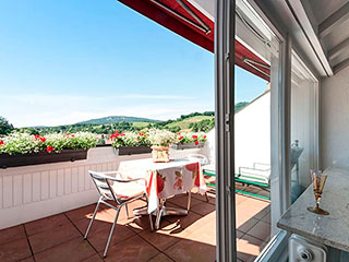Schwarzwald Traumblick Baden-Baden Aussicht vom Balkon